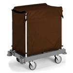 CARRELLO PORTABIANCHERIA C/SACCO IN TELA LT.200 C/ZIP E CAPPUCCIO CARRELLO PORTABIANCHERIA C/SACCO IN TELA LT.200 C/ZIP E CAPPUCCIO