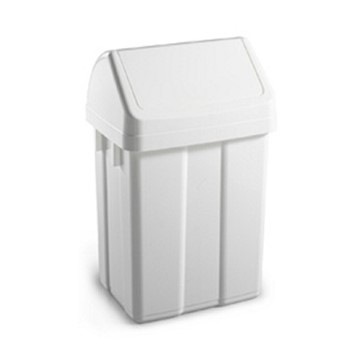 CONTENITORE PATTY 12 LT. C/COPERCHIO BASCULANTE BIANCO