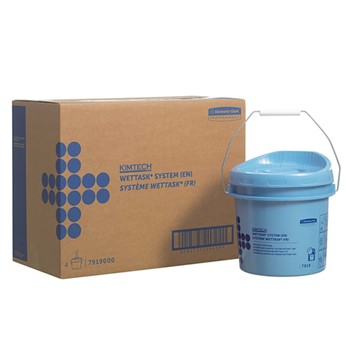WETTASK DISPENSER PER ROTOLI PULITORI SECCHIO AZZURRO
