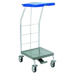 CARRELLO PORTA BIANCHERIA LT.70 RILSAN C/PEDALE CARRELLO PORTA BIANCHERIA LT.70 RILSAN C/PEDALE